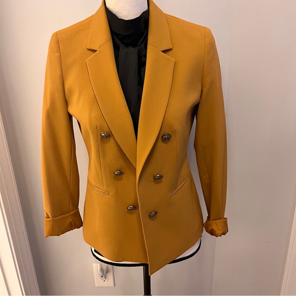 Bar Lii Women’s Mustard Open Front Blazer